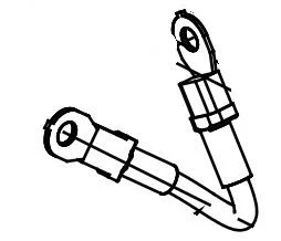 05026 – MEYER PROD Snow Plow Motor Power Cable, For Meyer Utility Plows 5 Inch Length